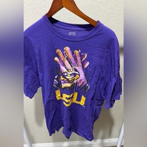 LSU Tigers Football Glove Logo Tee